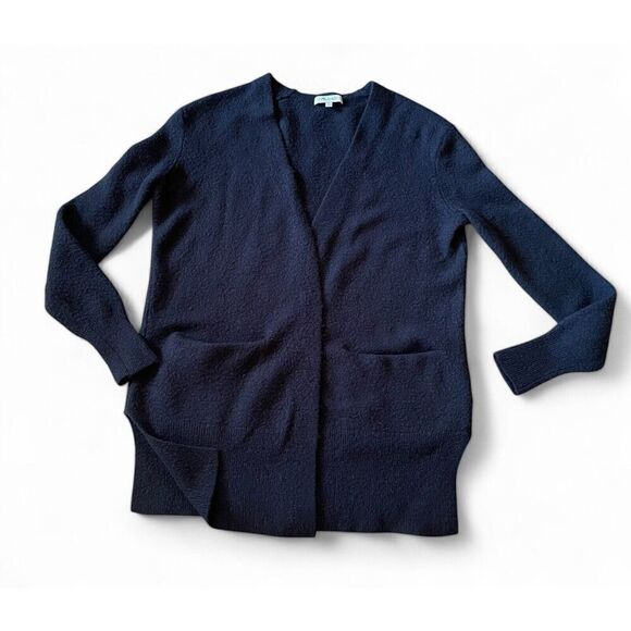 MADEWELL Woman’s Black Blend Wool Open Front Cardigan Size XS Good Condition - Picture 2 of 9